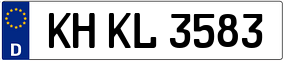 Trailer License Plate